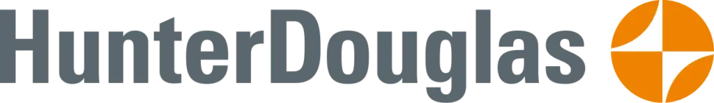 Hunter Douglas logo.