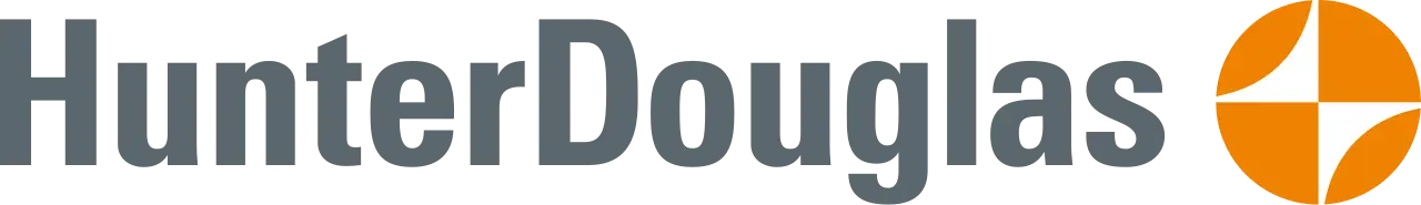 Hunter Douglas logo.