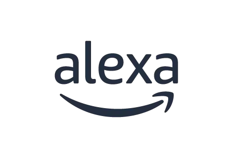 Amazon Alexa black logo.