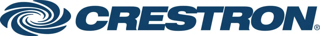 Crestron blue logo.