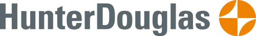 Hunter Douglas logo.